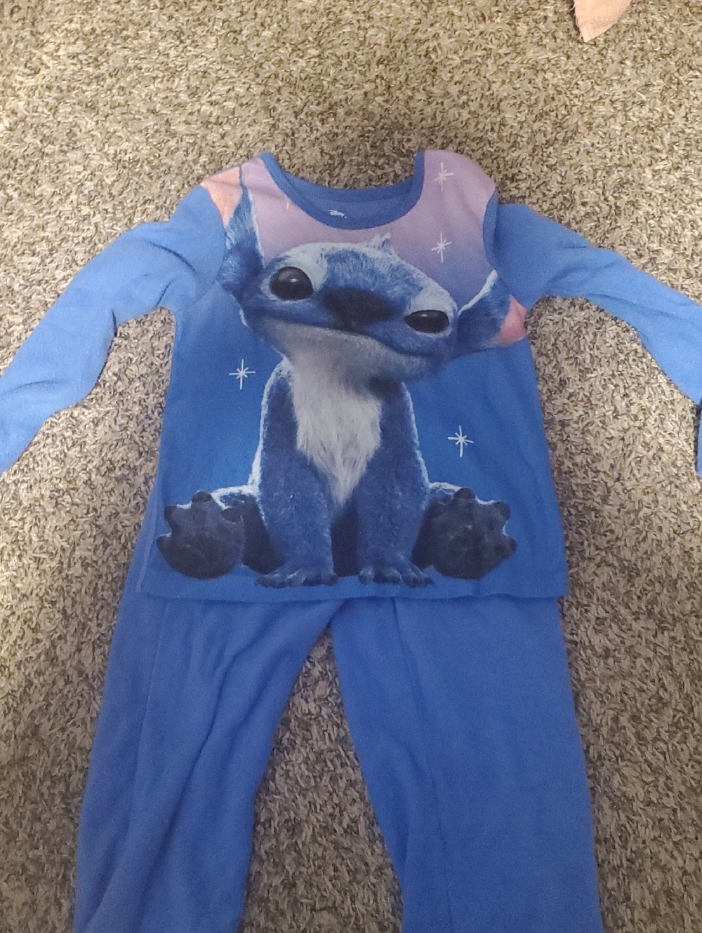 Disney Blue Stitch Graphic Kids Pajama Set